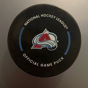 Colorado Avalanche hockey puck
